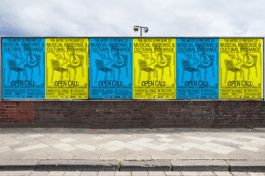 Posterkampgane für ein Benefizkonzert, Düsseldorf, 2022